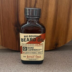 Duke Cannon Big Bourbon Beard Oil - made with Buffalo Trace 3 oz